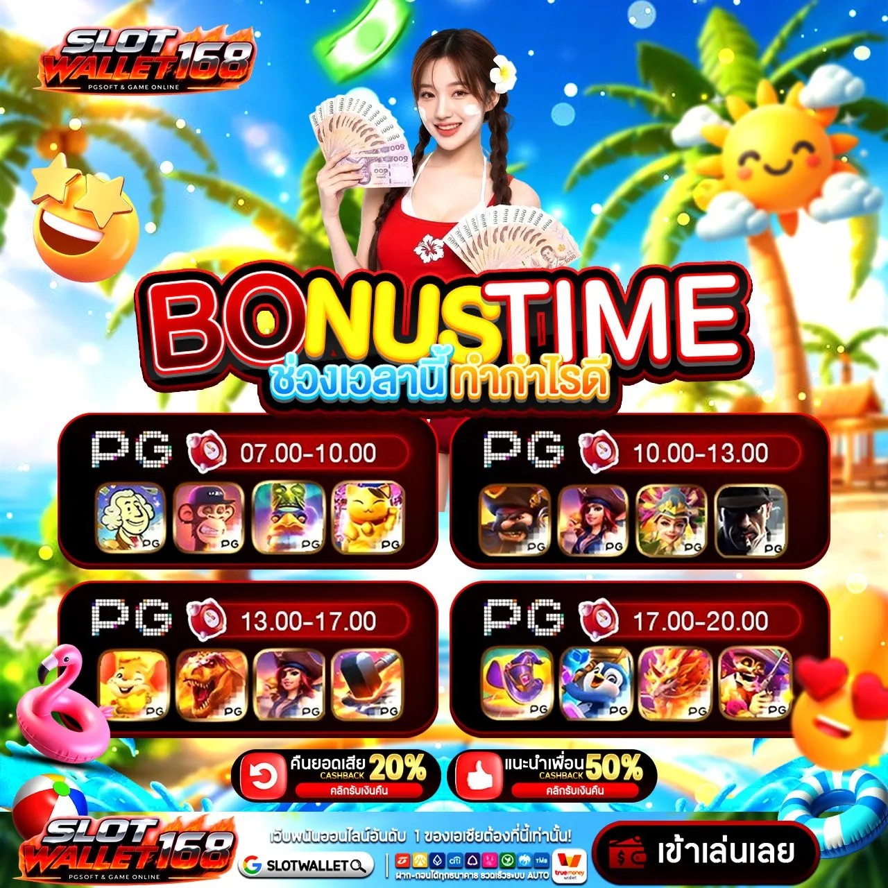 SLOT WALLET PG สนุกจัดจนลืมเวลานอน ไปลอง